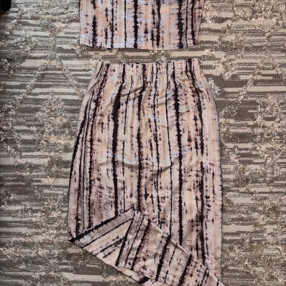 Tie-Dye Midi Skirt